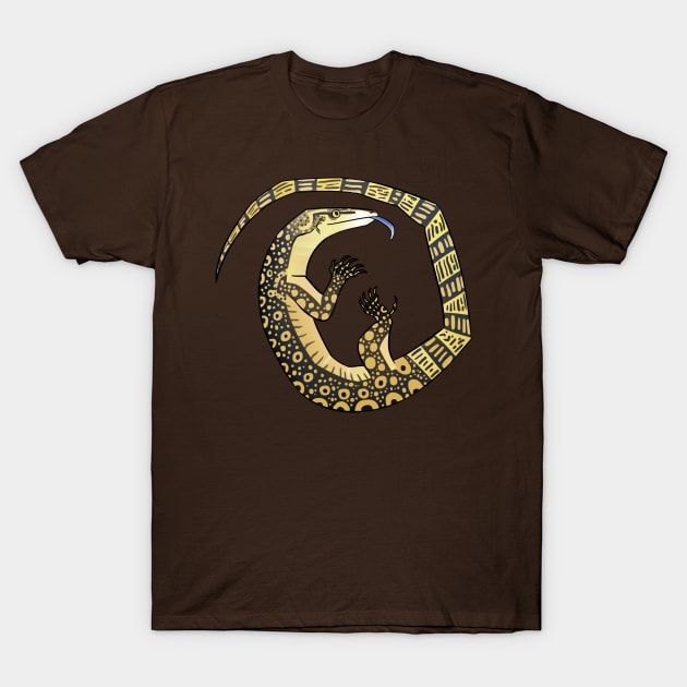 Asian Water Monitor Lizard Cutie T-Shirt by KO-of-the-self